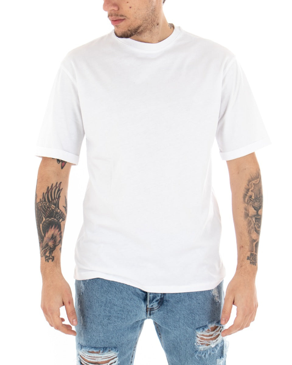Men's T-shirt Shirt Print Retro Round Neck Casual Oversize GIOSAL
