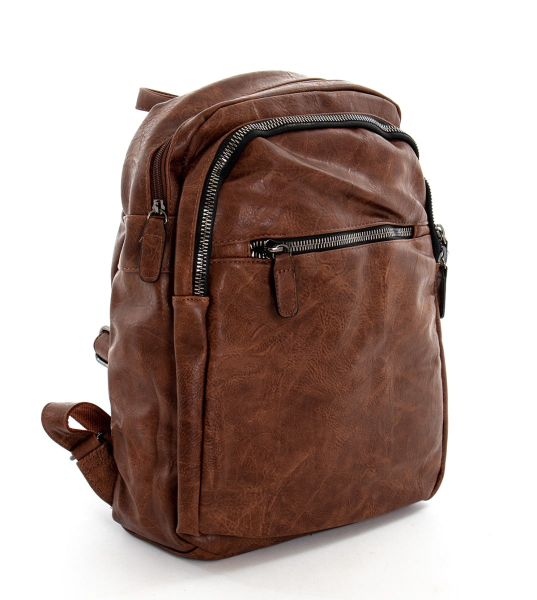 Backpack Shoulder Bag Men Unisex Faux Leather Vintage Leather GIOSAL-ZU1037A